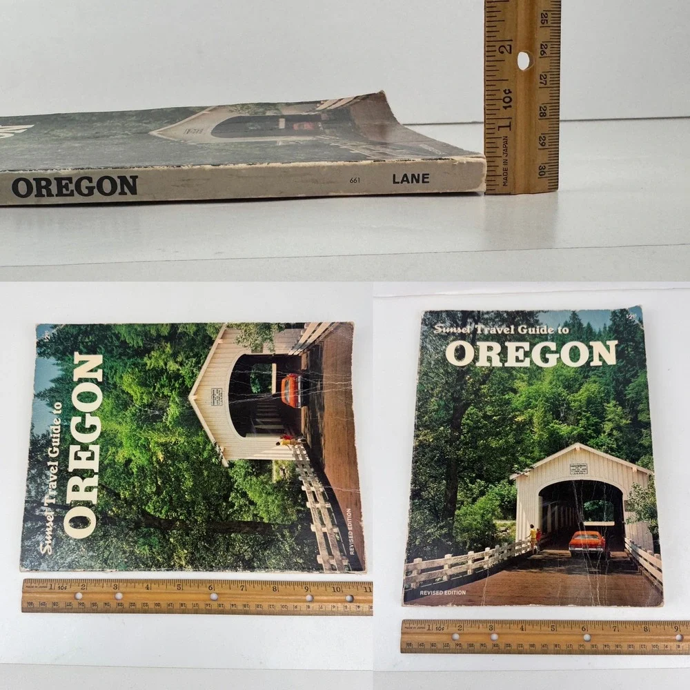 Vtg Softcover‎ Sunset Travel Guide to Oregon USA Book Revised Edition 70s READ